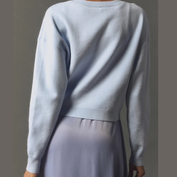 Anthropologie The Gemini Twofer Sweater+Dress Size Medium Purple New - Picture 4 of 10